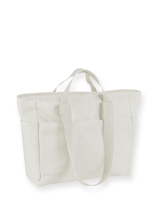 Zipped Polyester Oversized Simplicity tote