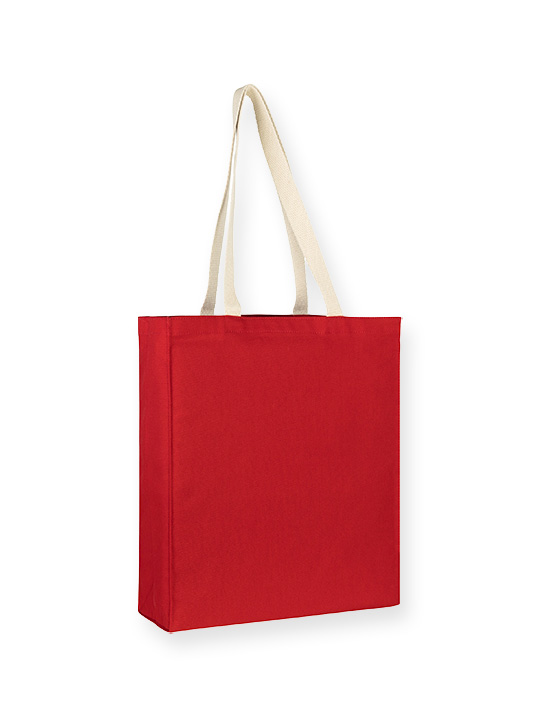 8oz Premium Recycled Canvas Tote with natural webbed handles
