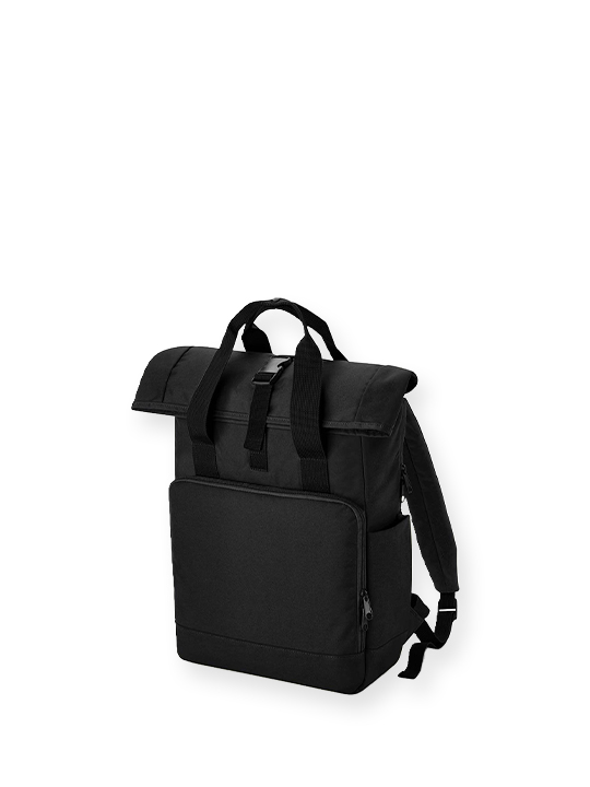 Large Recycled Twin handle Roll-Top Laptop Backpack