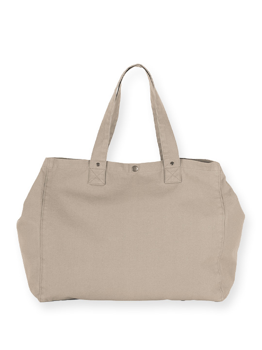 Faded Cotton Oversized Shopper