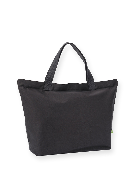 Elba Organic Canvas Premium Zip Tote with Inside Pocket