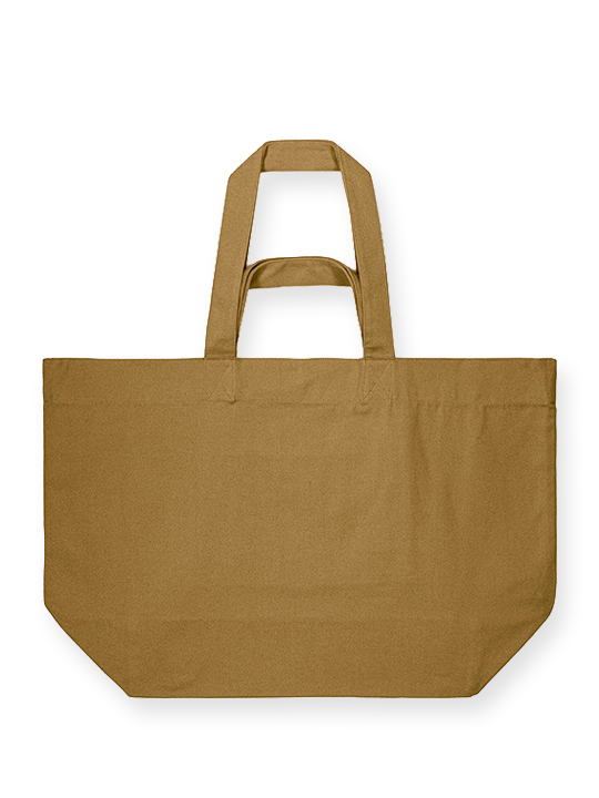 Recycled Cotton Shopping Bag with Dual Handles and Inside Pocket