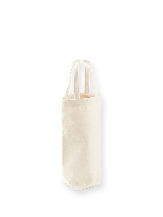 Fairtrade cotton bottle bag