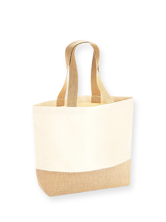 Jute Base Canvas Tote 