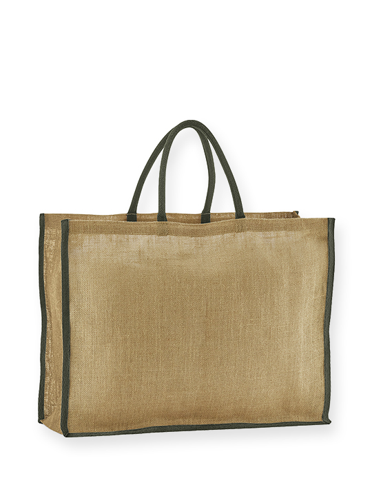 Natural starched jute market shopper