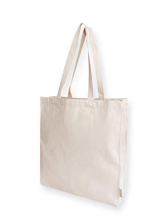 Recycled  10oz tote with webbed soft handles 