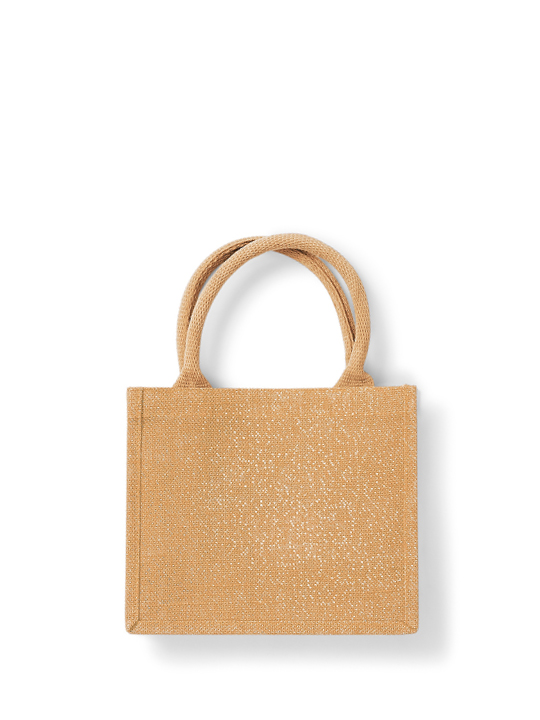 Shimmer Jute Mini Gift Bag